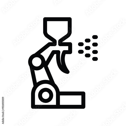 paint sprayer outline icon vector design good for web or mobile app
