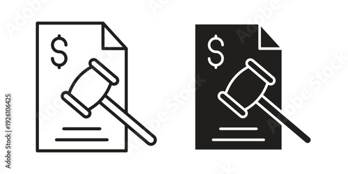 Penalty icon vector logo design element. Vector emblem template.