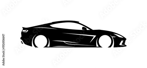 Sleek sports car in motion with dynamic design elements