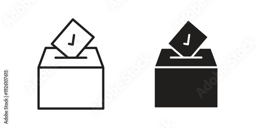 Referendum icon vector logo design element. Vector emblem template.