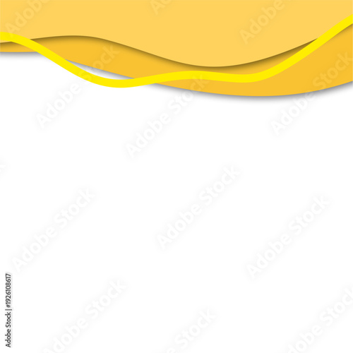 Abstract Yellow Decorative Divider 