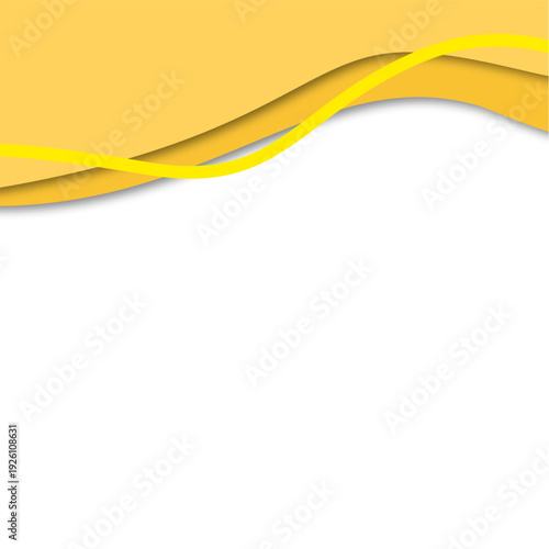 Abstract Yellow Decorative Divider 