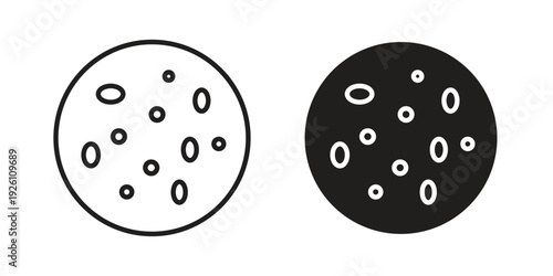 Thalassaemia icon vector logo design element. Vector emblem template.