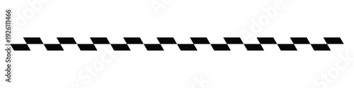 Minimal checkered racing stripe divider, motorsport speed line element for automotive branding, website headers and competition graphics