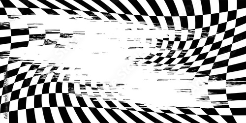 Grunge Checkered Racing Flag Texture