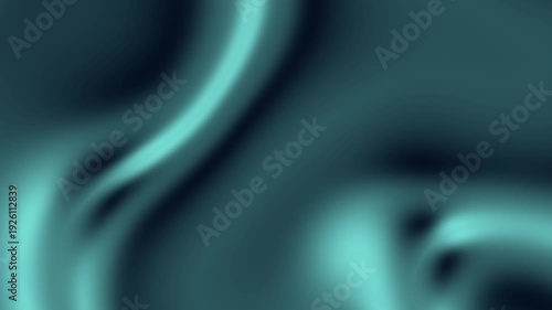 Abstract teal and black fluid wave background design
