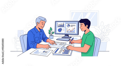 Mentoring Junior Employee Office Collaboration