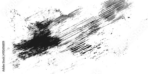 Grunge vintage sketch overlay texture with rough line illustration dirty grain distressed paper surface.