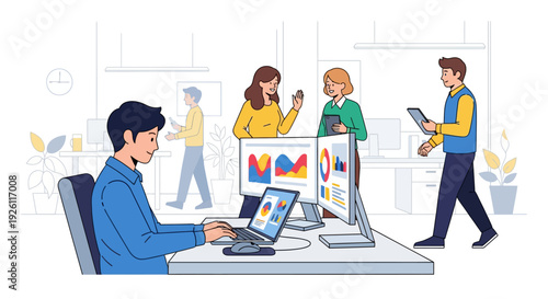 Efficient Worker Dynamic Corporate Scene