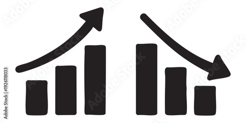 Contrasting trends in data growth and decline