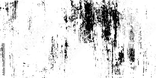Black on white distressed grunge texture with dust particles scratches abstract rough overlay background.