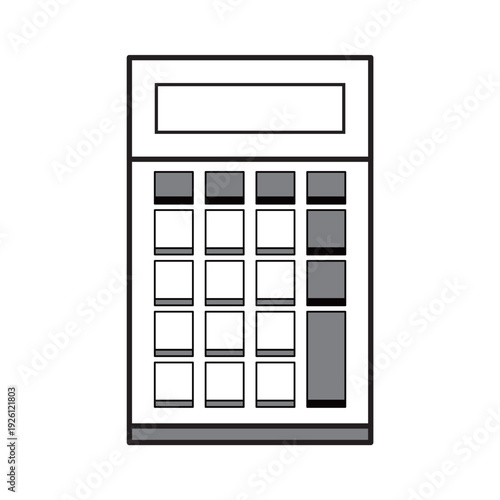 シンプルでかわいい電卓・計算機のイラスト