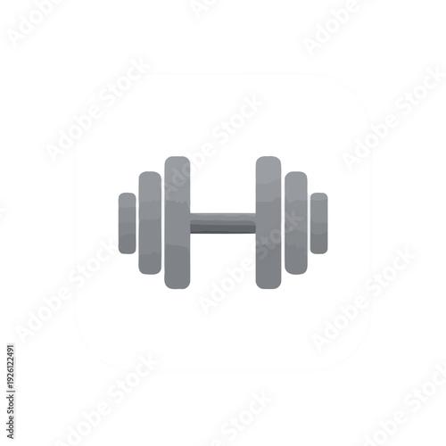 Icon of a grey dumbbell representing fitness and weight training equipment