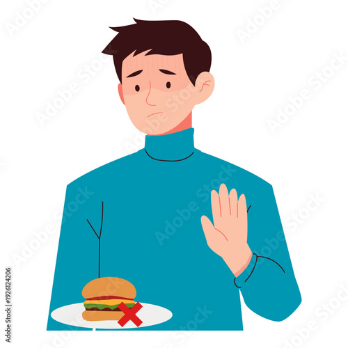 Gastric GERD Symptoms Medical Illustrations