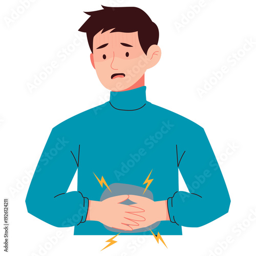 Gastric GERD Symptoms Medical Illustrations