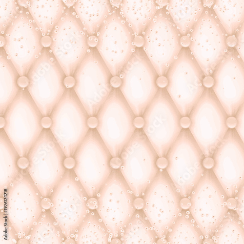 Elegant Tufted Upholstery Texture in Soft Neutral Tones