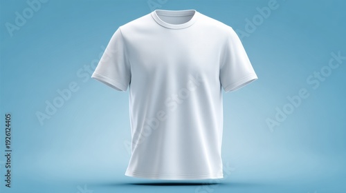 Wallpaper Mural A pristine white t-shirt mockup. Torontodigital.ca