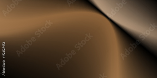 Golden brown studio background. Abstract limbo podium studio space. Dark white gradient wall floor and spotlights. Showcase, promotional display. Vector stage mockup illustration.