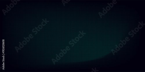 Blue dot teal digital particles wave flow, vector modern illustration.