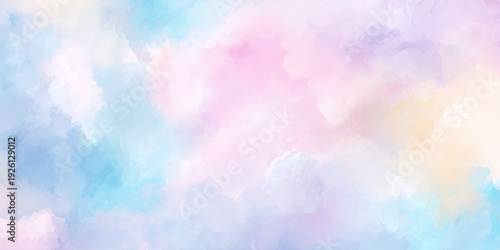 Abstract blue and pink watercolor background for invitations cards posters texture color splashing.