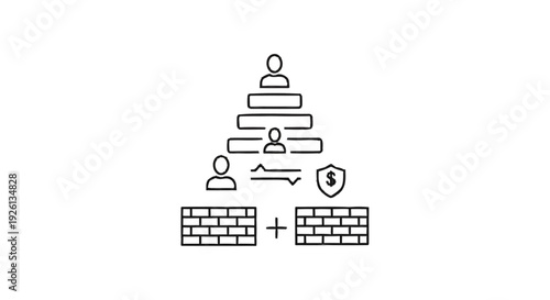 Business Hierarchy and Financial Security with Firewalls.