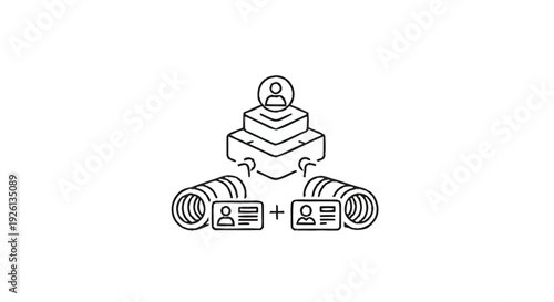 Business Hierarchy and Team Collaboration Concept.