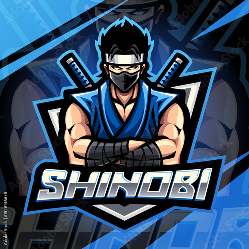 Shinobi esport mascot logo design