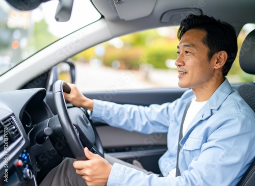 私服姿の日本人ドライバー(男性)
Japanese driver with plain clothes
man