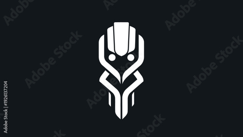 Abstract Futuristic Alien Symbol Design.
