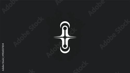 Abstract Symbol of Interconnectedness and Balance.