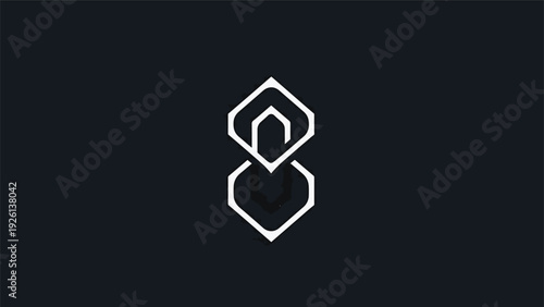 Abstract geometric symbol representing balance and harmony.
