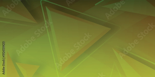 Abstract olive green background with 3D triangle geometric layers eps10