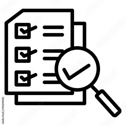 Proofreading Vector Line Icon design