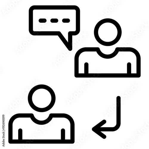 Persuasion Vector Line Icon design