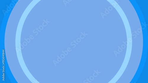 Transition with blue circles, expands to fill the screen