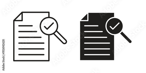 Audit icon vector illustrations. vector glyph flat icons