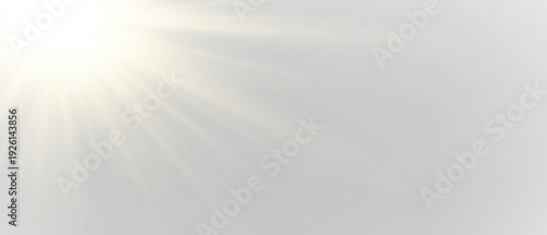 Intense yellow sun rays with radiant center glow and smooth transparent light diffusion. png
