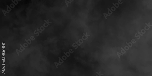 Dark charcoal grunge wall texture background. Dark black rough grunge surface with smoke edge. Black texture chalk board and black board.
