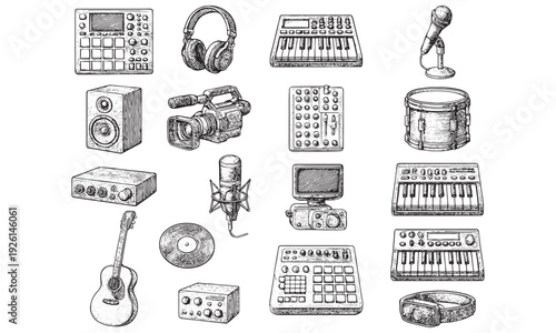 Vintage Audio Visual Gear Set