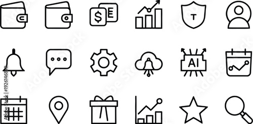 set of icons Vector set 