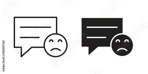Complaints icon vector illustrations. vector glyph flat icons