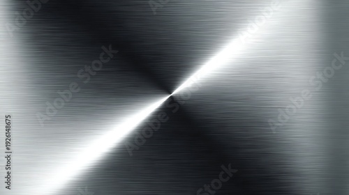 A close-up view of a highly polished stainless steel surface reflecting light