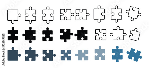 Puzzle icon with missing piece representing logic game and brain teaser, concept of riddle, problem solving, thinking challenge and incomplete puzzle for top ranked educational graphics, quiz apps,