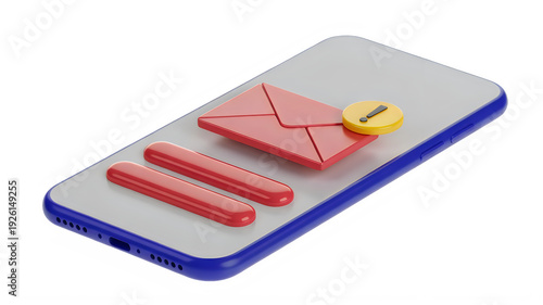 A smartphone displaying a social media app with a notification alert