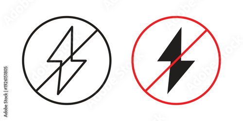 Flash off icon vector illustrations. vector glyph flat icons