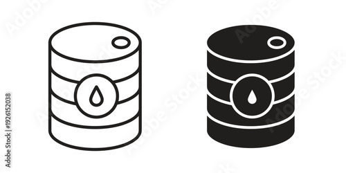 Fuel barrel icon vector illustrations. vector glyph flat icons