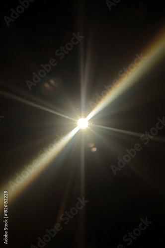 The sun shines brightly in the sky, casting a radiant glow and creating a stunning visual spectacle.