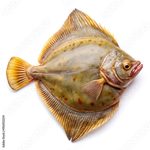Healthy Seafood Concept: Raw Salmon Fillet with Garnishes on White Background