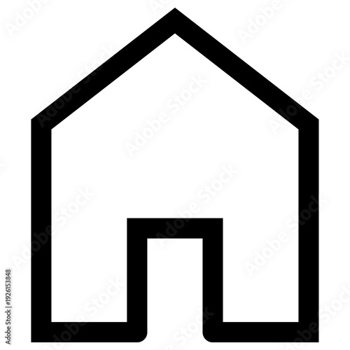Home Icon PNG – House Outline Symbol, Real Estate and Navigation UI Icon