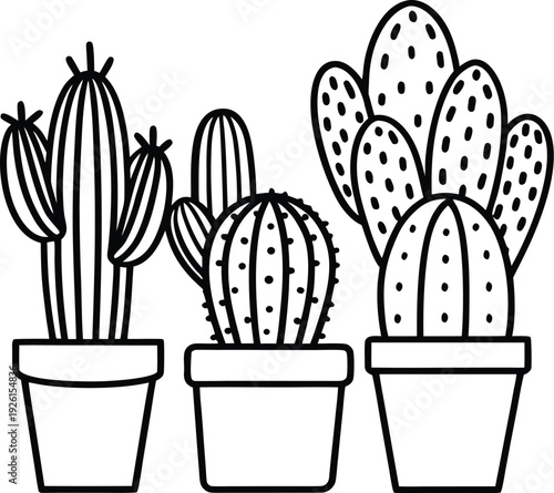 cute-cactus-collection-in-pots--vector-line-art.eps